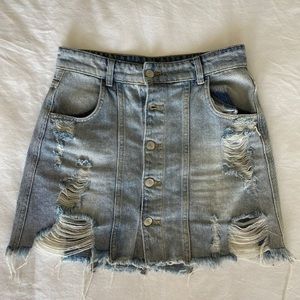 Free People Denim Skirt